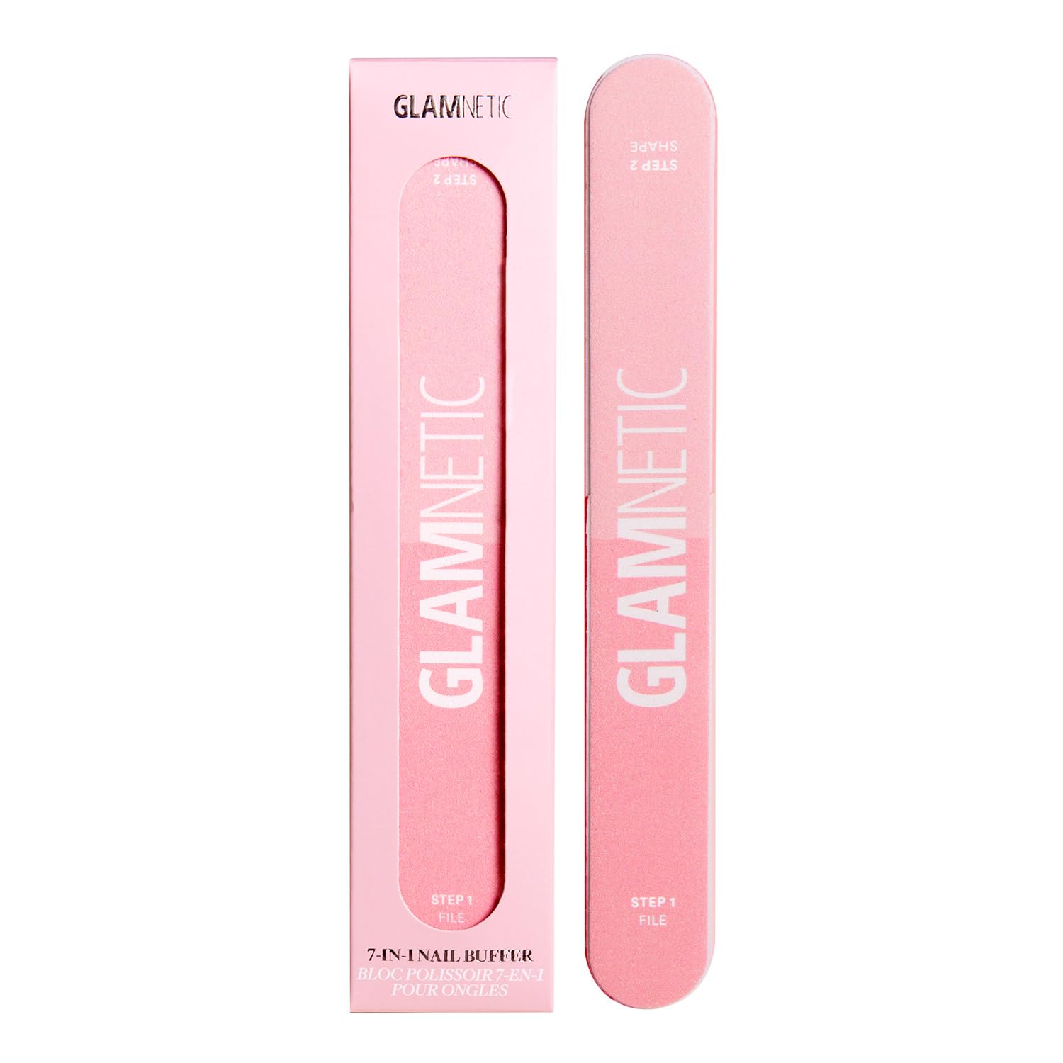 7-in-1 Nail Buffer | All-in-One, 7 Step Nail Buffing Block for Filing, Shaping, Smoothing &amp; Polishing | Lightweight &amp; Easy to Use | EVA &amp; Sandpaper Nail File Buffer