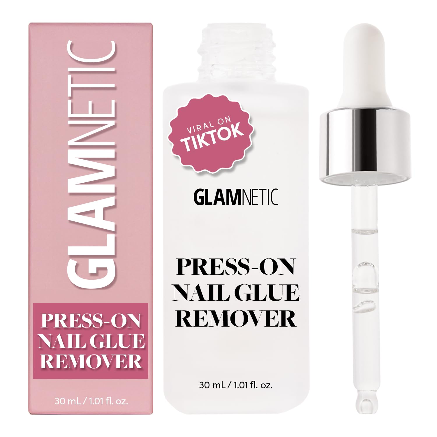 Press On Nail Remover | Odorless, No Acetone, Gentle Press-On Nail Remover Serum for Fake Nails | 30 ml/1.01 fl. oz.