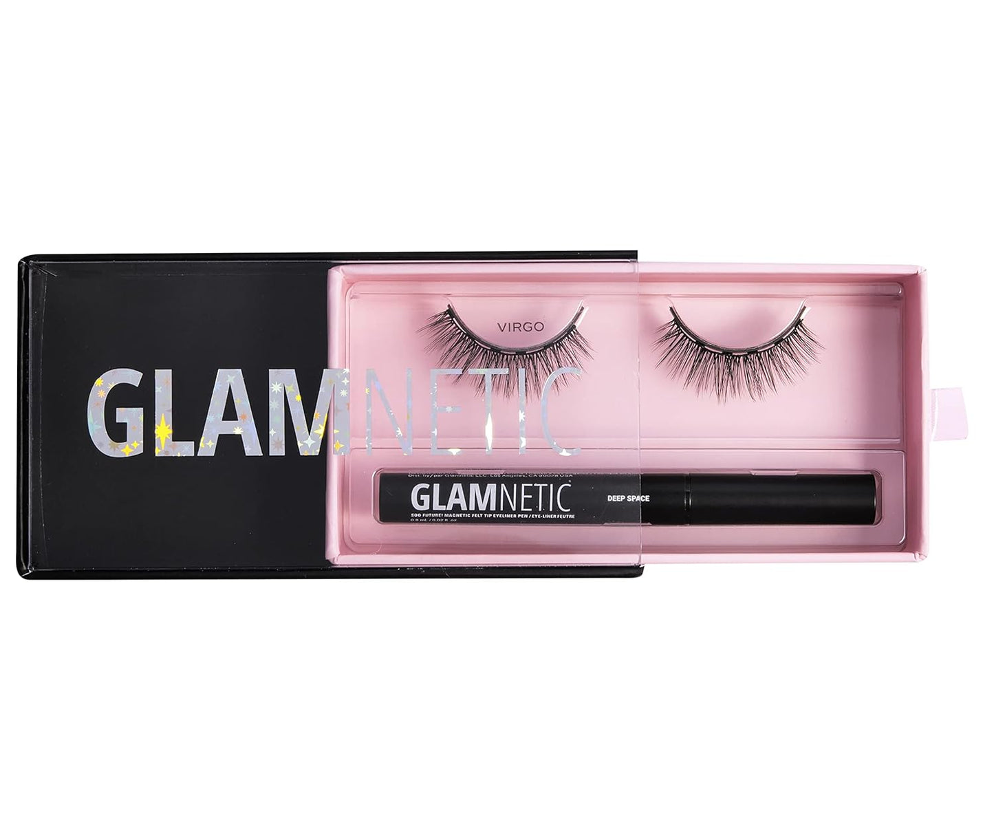 Magnetic Eyelashes Lash Kit | Virgo + Magnetic Eyeliner Pen Lashes Pack, Dramatic Long Eyelash Kit, Reusable up to 60 times - 1 pair + liner
