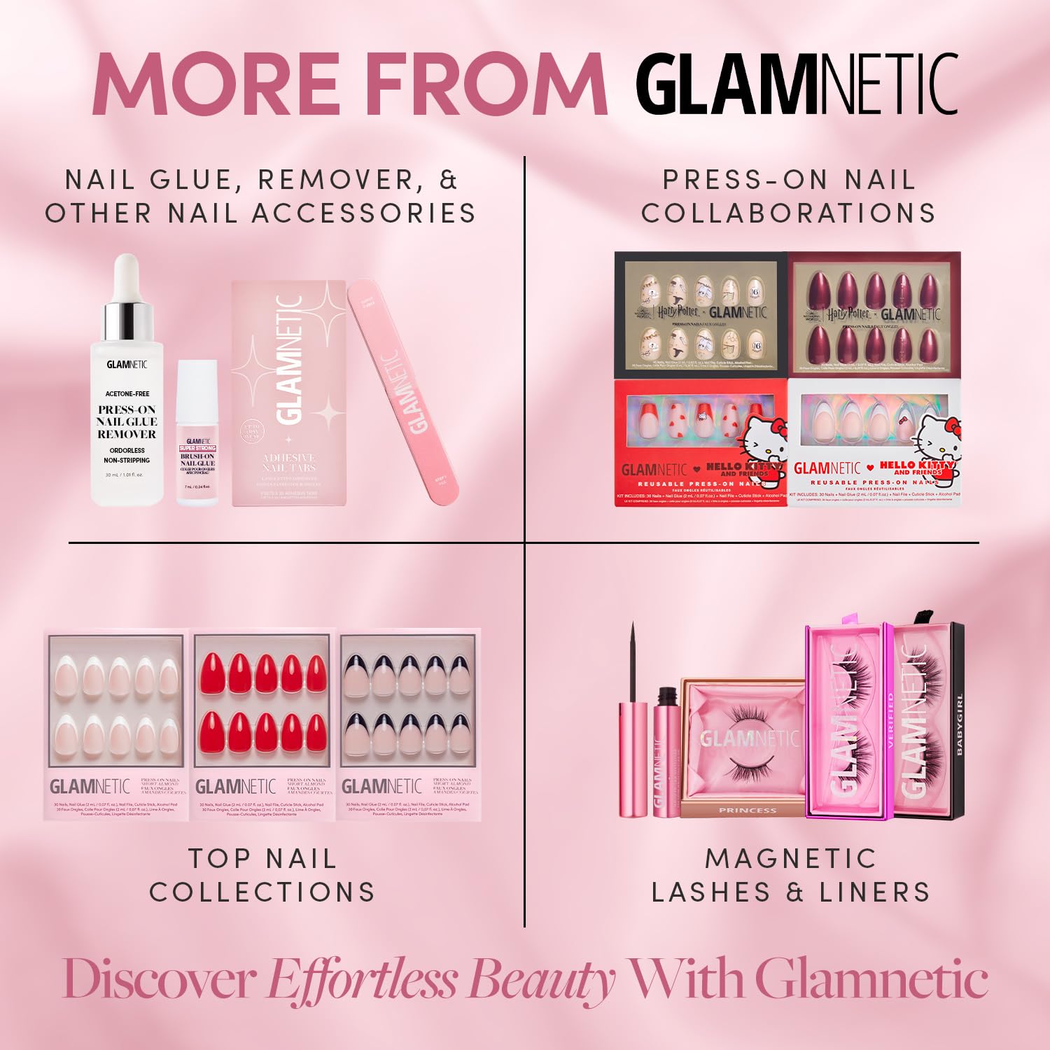 Press On Nails - Caviar | Semi-Transparent, Short Almond Nails, Salon Quality | 15 Sizes - 30 Nail Kit with Glue