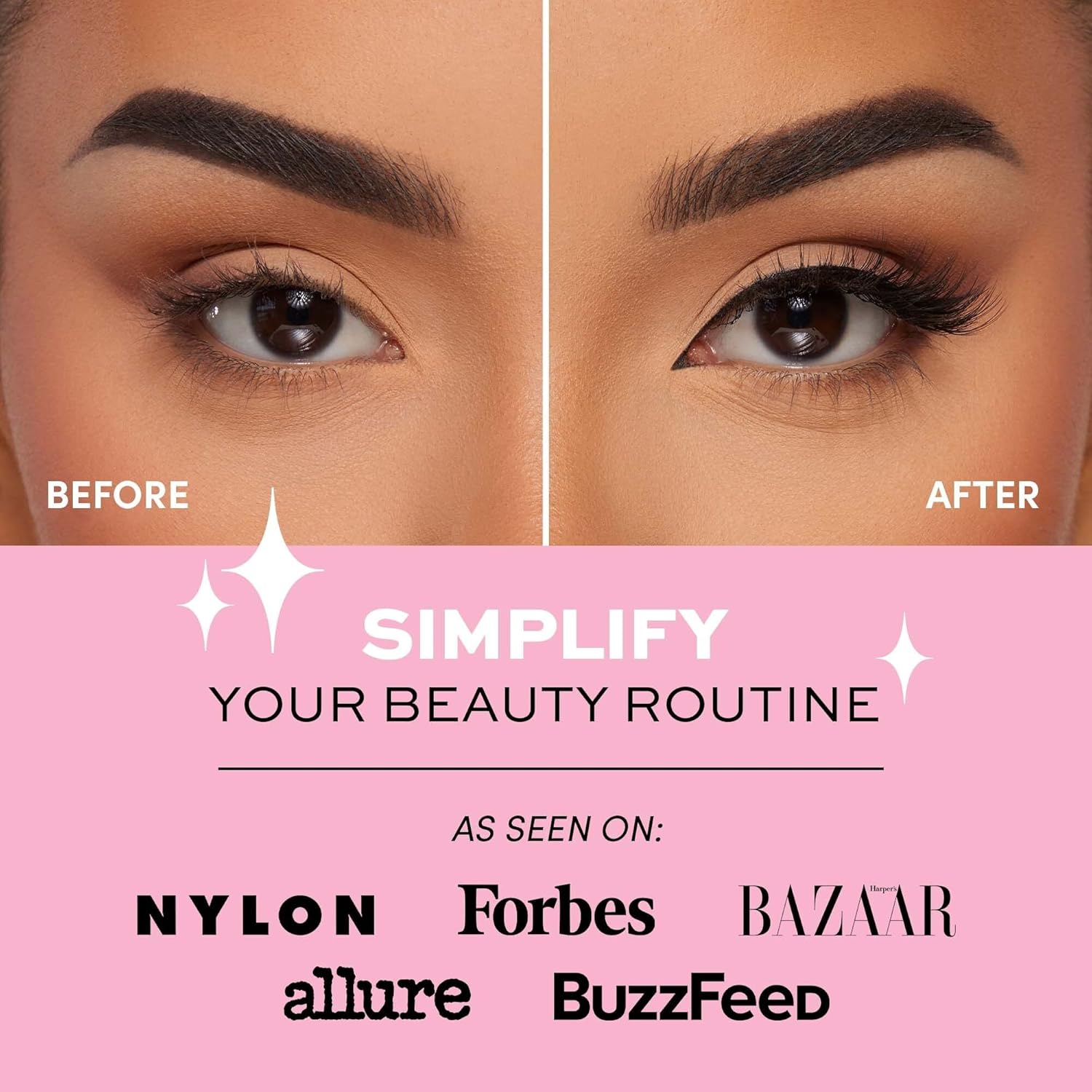 Magnetic Eyelashes - Venus | Short Magnetic Lashes, 60 Wears Reusable High Volume Faux Mink Lashes, Cat Eye, 3D Natural Look - 1 Pair